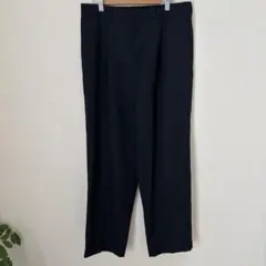 ユニクロC タックワイドテーパードパンツ　ブラック　Mサイズ
