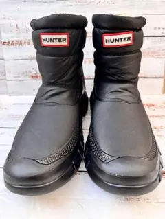 HUNTER ハンター スノーブーツ ブラック 25cm 冬コーデに映える 新品