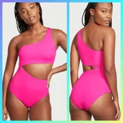 VS ワンショルダー　華やかカラー　ワンピース　SWIMのサムネイル