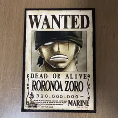 ワンピース 麦わらストア 手配書 ブロマイド ゾロ
