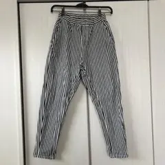 ブランシェス　ストライプ ゴムウエスト シェフパンツ150