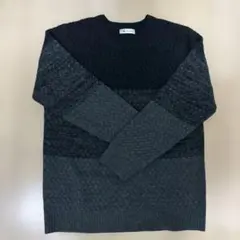 tk. TAKEO KIKUCHI グラデーショングレー セーターのサムネイル