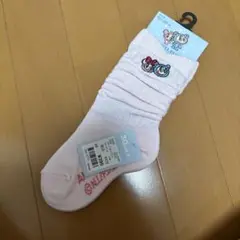 エンジェルブルー　刺繍ルーズソックス 30cm