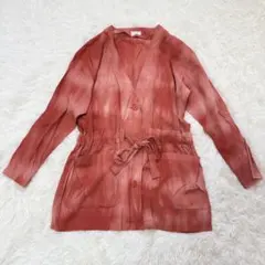 A2449【アーバン ナウ】ウエストドロストロングシャツ タイダイ柄 Fのサムネイル