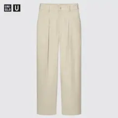 【美品】ユニクロU ベイカーパンツ ベージュ 61 S M