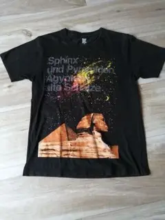 graniph グラニフ ピラミッド スフィンクス Tシャツ M 黒色 古着