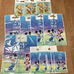 ディズニーランド　25周年　ショップ袋　14枚セット　ディズニーシー　ダッフィーのサムネイル