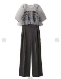 チュールブラウスセットコンビネゾン