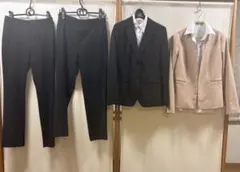 リクルートスーツ ジャケット•パンツ•ブラウス6点セット