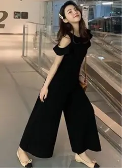 サロペット オールインワン　肩出し