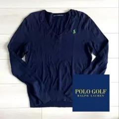 Ralph Lauren Golf ネイビー Vネック セーター　ラルフローレン
