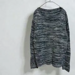 ◇メンズニット 薄手 丸襟 カジュアル