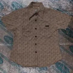 VOLCOM 半袖シャツ Mサイズ ブラウン系