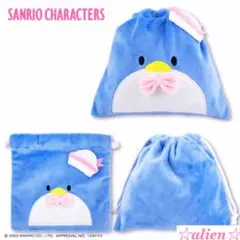 〒【サンリオキャラクターズ☆ぬいぐるみ巾着タキシードサム♪】