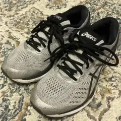 asics アシックス ゲルカヤノ ランニングシューズ シルバー 25cm