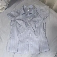 shein ストライプ 半袖ブラウン 韓国