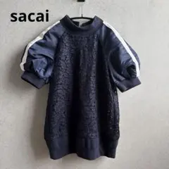 sacai サカイ　レーストップス　ネイビーのサムネイル