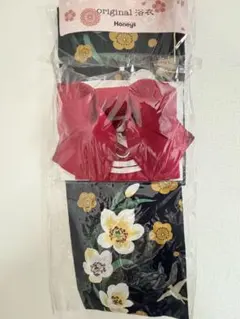 Honeys 浴衣 帯セット 花柄 紺色のサムネイル