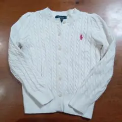 PoloRalphLauren☆サイズ5☆ホワイトカーディガン