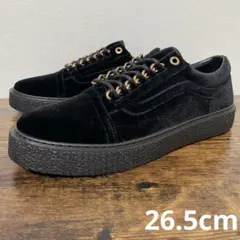 バンズ　オールドスクール クリーパー　ベルベット　26.5cm　ブラック
