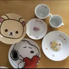 非売品 リラックマ スヌーピー スージーズー 食器セットのサムネイル
