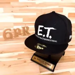 激レア【ニューエラ×イーティー】限定コラボ タイトル立体3D刺繍ロゴ キャップ黒のサムネイル