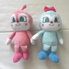 アンパンマンミュージアム　コーデュロイ　ぬいぐるみ　コキンちゃん　ドキンちゃん