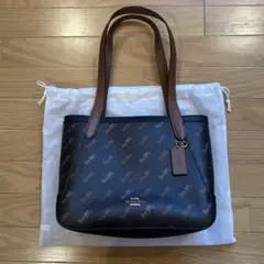 【新品未使用】COACHロゴトートバッグ ブラウン