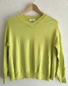 綿ニット vネック