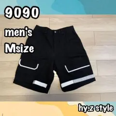 9090 ninetyninety メンズ ハーフパンツ Mサイズ ブラック