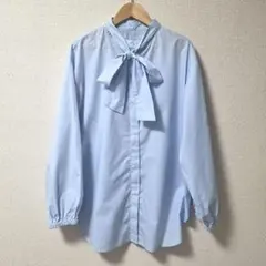 terrace バルーンスリーブ ボウタイ シャツブラウス