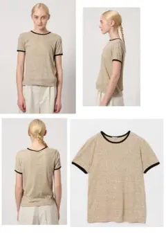 【未使用】Steven Alan　リンガー Tシャツ　ナチュラル