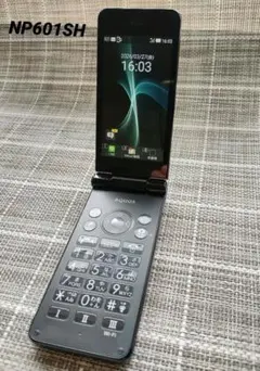 【美品】SHARP AQUOSケータイ ガラホ　NP601SH ブラック AQUOS ケータイ 【良品】AQUOS ケータイ2 601SH ブラック ソフトバンク