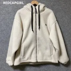 REDCAPGIRLアイボリー フリースジャケット フード付き