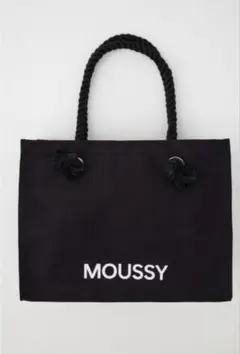 トートバッグ MOUSSY SOUVENIR CANVAS ブラック　新品