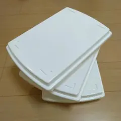 3個セット A4 収納ケース ホワイト ふた付き スタッキングのサムネイル
