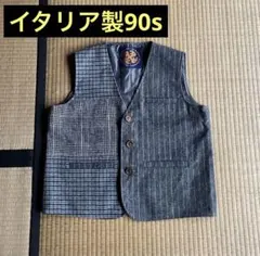Harris Tweed チェック柄ウールベスト - メルカリ