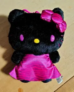 ハローキティ カラフルリンクコーデくりっぴぃ 黒キティ ぬいぐるみ
