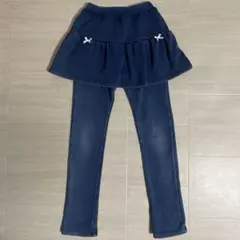 裏起毛 デニムスカッツ