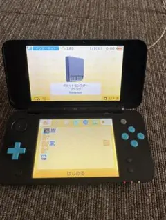 New 2DS LL ブラック×ターコライズタッチペンなし(動作確認済み)