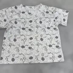 クレヨンしんちゃんキャラクター柄 Tシャツ ホワイト/グレー
