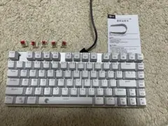 E元素　メカニカル式ゲーミングキーボード（赤軸／ホワイト）