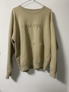 【新品未開封】藤井風　I AM YOU スウェット　ベージュ　Mサイズ 藤井風 I AM YOU 刺繍入りスウェット M - メルカリ