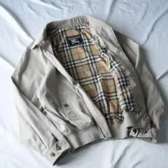 Burberrys バーバリー　ハリントンジャケット　刺繍ロゴ　80s 90s