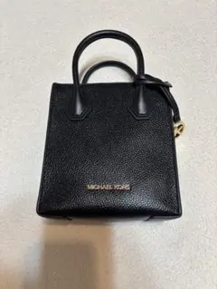 MICHAEL KORS 黒 レザー ハンドバッグ