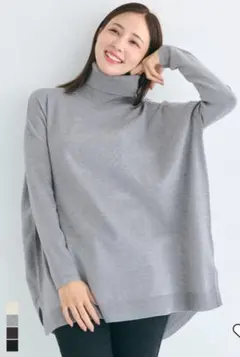 coca タートルネックニットチュニック