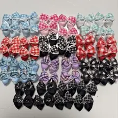 ４４個 A グログランリボンモチーフ　グログランリボン　モチーフ　ハンドメイド