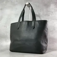 美品】ハッシュタグ トートバッグ シボ革 オールレザー A4可 肩掛け 黒