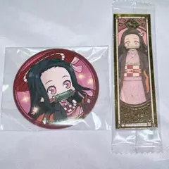 【鬼滅の刃】缶バッジ＋ステッカーセット　竈門禰豆子