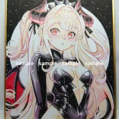 【手描きイラスト 349】オリジナルアナログ原画 「サキュバスなのにうぶな娘」